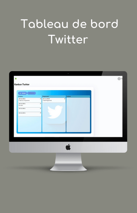 Tableau de bord twitter